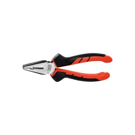 Holex Vanadium Combination Pliers with Two-Part Grips, Bright Finished, Overall Length: 180 mm 702995 180
